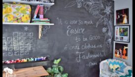 Modalități creative de a folosi tabla în decorarea interioară